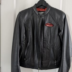 Women's Harley-Davidson Black Leather Riding Jacket